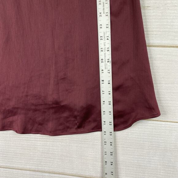 ASTR the Label Top Womens XS Burgundy Slouch Tie Neck Flowy Sleeveless NWT - Picture 3 of 7